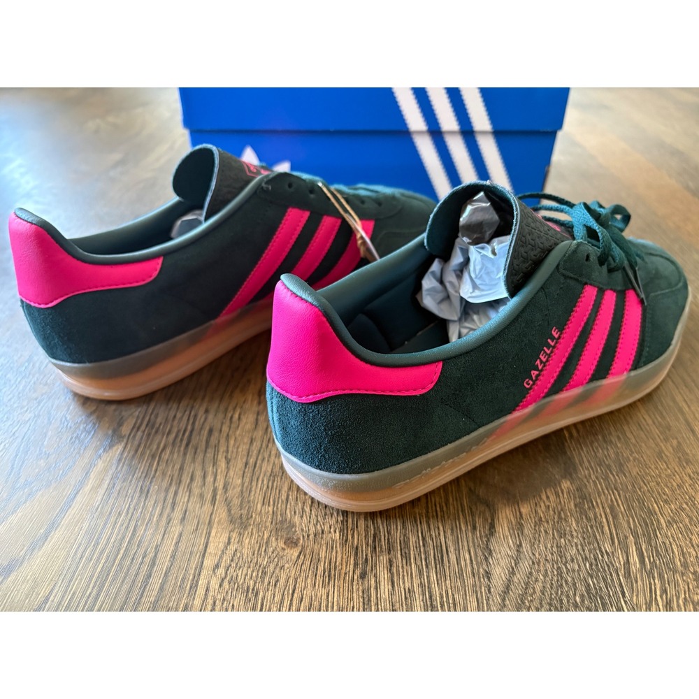 Adidas Gazelle Indoor Bliss Pink Purple Gum Sole Sneakers JS1416 Womens Size 11 - Picture 3 of 8